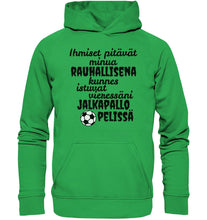 Lataa kuva Galleria-katseluun, Rauhallisena kunnes jalkapallo huppari unisex - Basic Unisex Hoodie - FourFan
