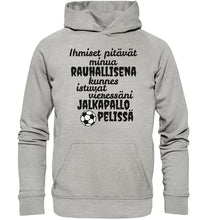 Lataa kuva Galleria-katseluun, Rauhallisena kunnes jalkapallo huppari unisex - Basic Unisex Hoodie - FourFan
