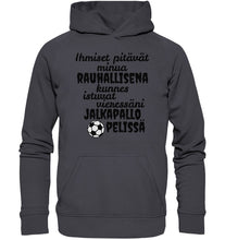 Lataa kuva Galleria-katseluun, Rauhallisena kunnes jalkapallo huppari unisex - Basic Unisex Hoodie - FourFan
