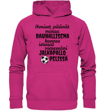 Lataa kuva Galleria-katseluun, Rauhallisena kunnes jalkapallo huppari unisex - Basic Unisex Hoodie - FourFan
