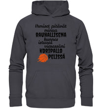 Lataa kuva Galleria-katseluun, Rauhallisena kunnes koripallo huppari - Basic Unisex Hoodie - FourFan
