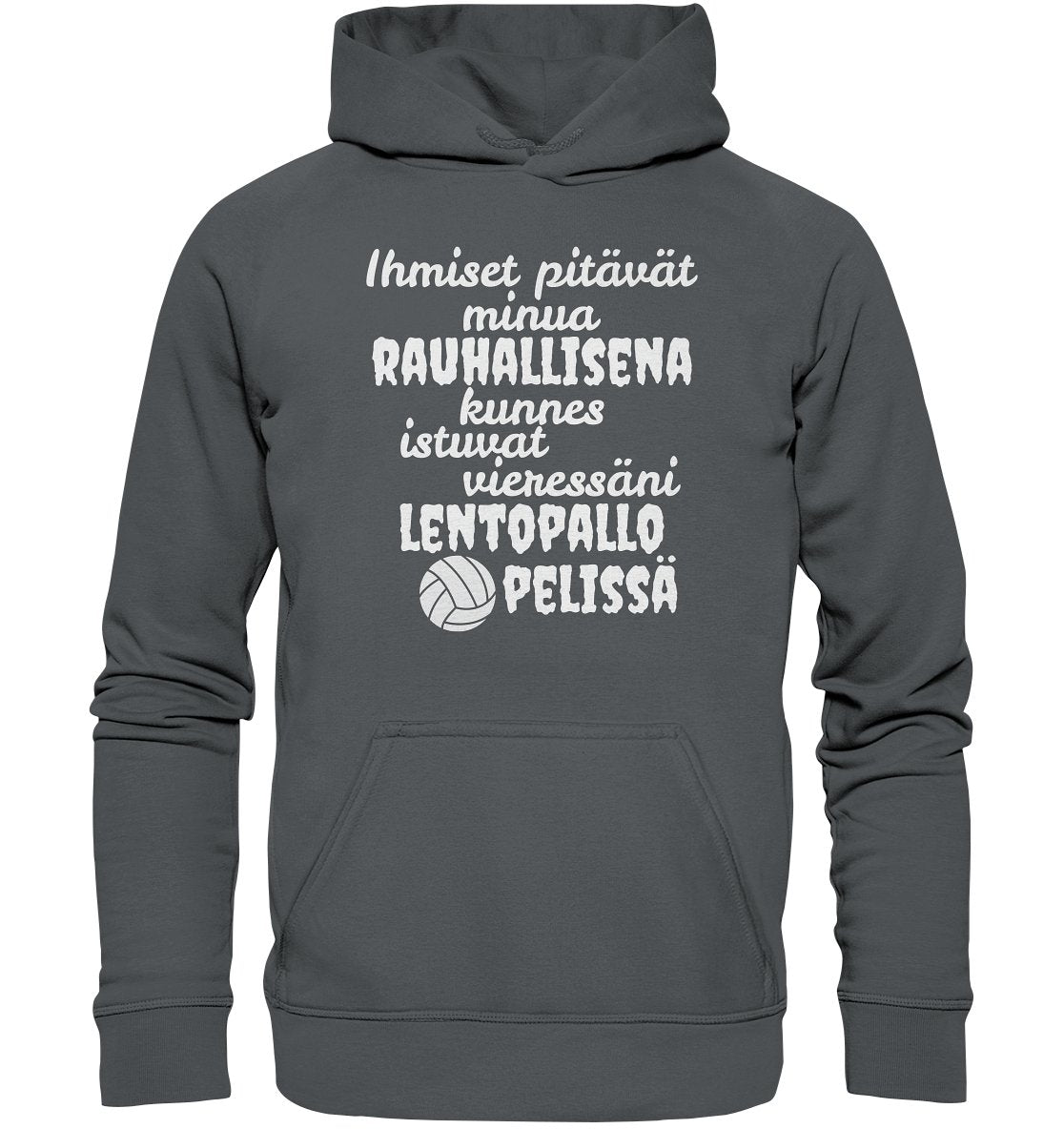 Rauhallisena kunnes lentopallo huppari unisex - FourFan