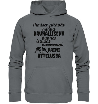 Rauhallisena kunnes paini huppari unisex - FourFan