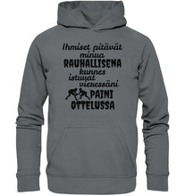 Load image into Gallery viewer, Rauhallisena kunnes paini huppari unisex - FourFan
