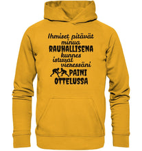 Load image into Gallery viewer, Rauhallisena kunnes paini huppari unisex - FourFan
