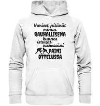 Load image into Gallery viewer, Rauhallisena kunnes paini huppari unisex - FourFan
