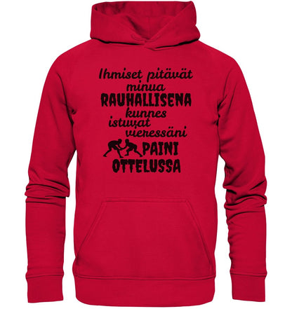 Rauhallisena kunnes paini huppari unisex - FourFan