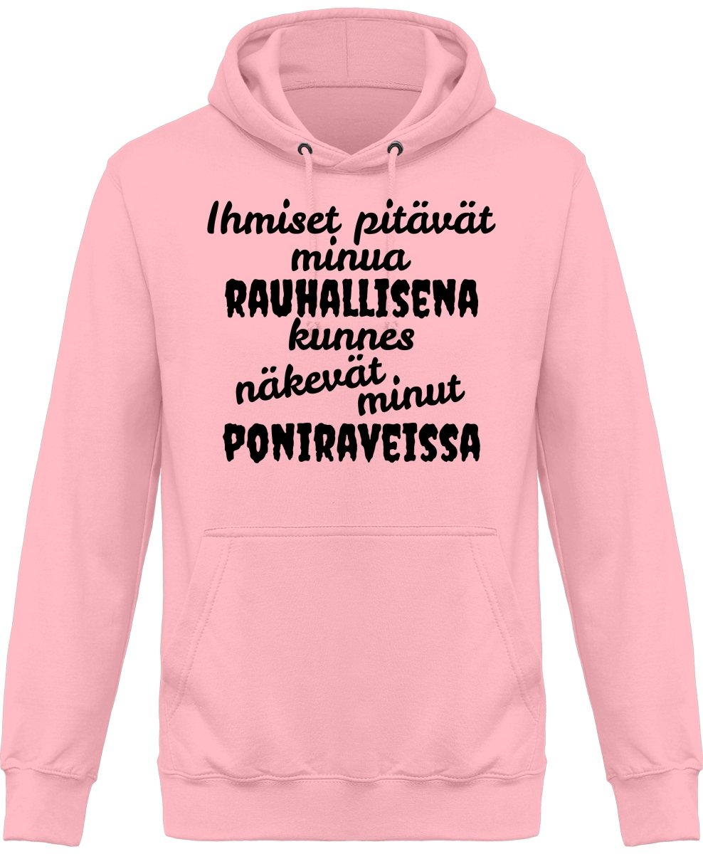Rauhallisena kunnes poniravit huppari unisex - FourFan