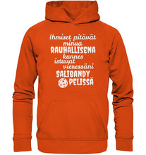 Load image into Gallery viewer, Rauhallisena kunnes salibandy hupaari unisex - Basic Unisex Hoodie - FourFan
