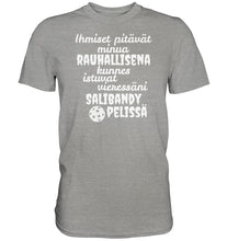 Load image into Gallery viewer, Rauhallisena kunnes salibandy t-paita - Premium Shirt - FourFan
