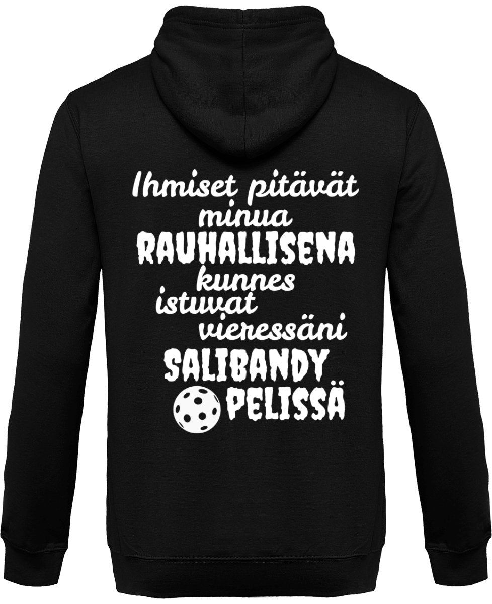 Rauhallisena kunnes Salibandy vetoketjullinen huppari unisex - FourFan