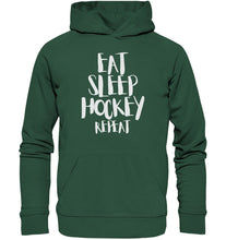 Lataa kuva Galleria-katseluun, Repeat Hockey EKo huppari unisex - Organic Basic Hoodie - FourFan
