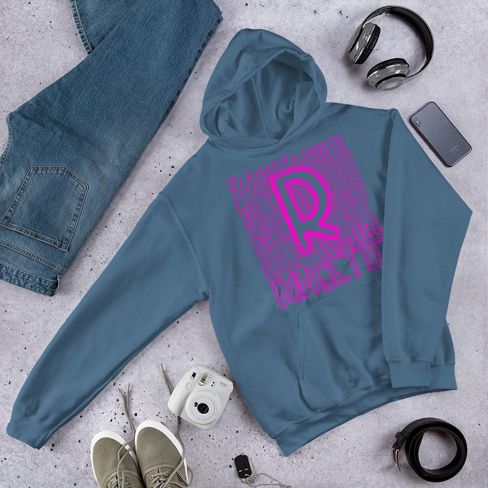 Ringette huppari tekstillä (pinkki teksti) - FourFan