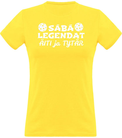 Säbälegendat äiti ja tytär klassinen naisten t-paita - FourFan