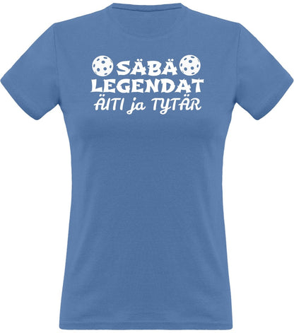 Säbälegendat äiti ja tytär klassinen naisten t-paita - FourFan