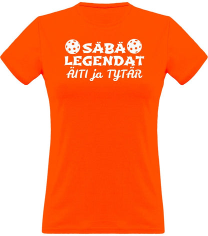 Säbälegendat äiti ja tytär klassinen naisten t-paita - FourFan