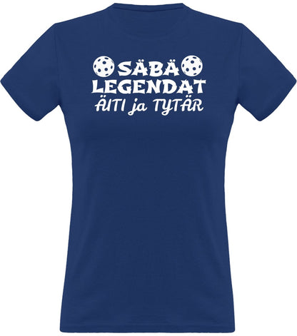 Säbälegendat äiti ja tytär klassinen naisten t-paita - FourFan