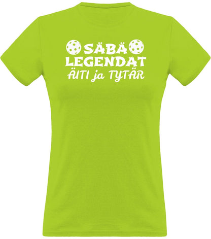 Säbälegendat äiti ja tytär klassinen naisten t-paita - FourFan