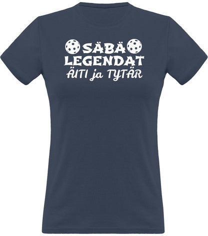 Säbälegendat äiti ja tytär klassinen naisten t-paita - FourFan