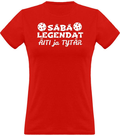 Säbälegendat äiti ja tytär klassinen naisten t-paita - FourFan