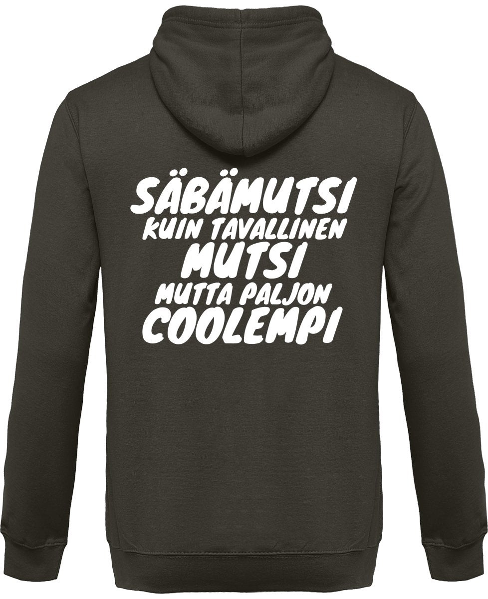 Säbämutsi coolempi vetoketjullinen huppari unisex - FourFan