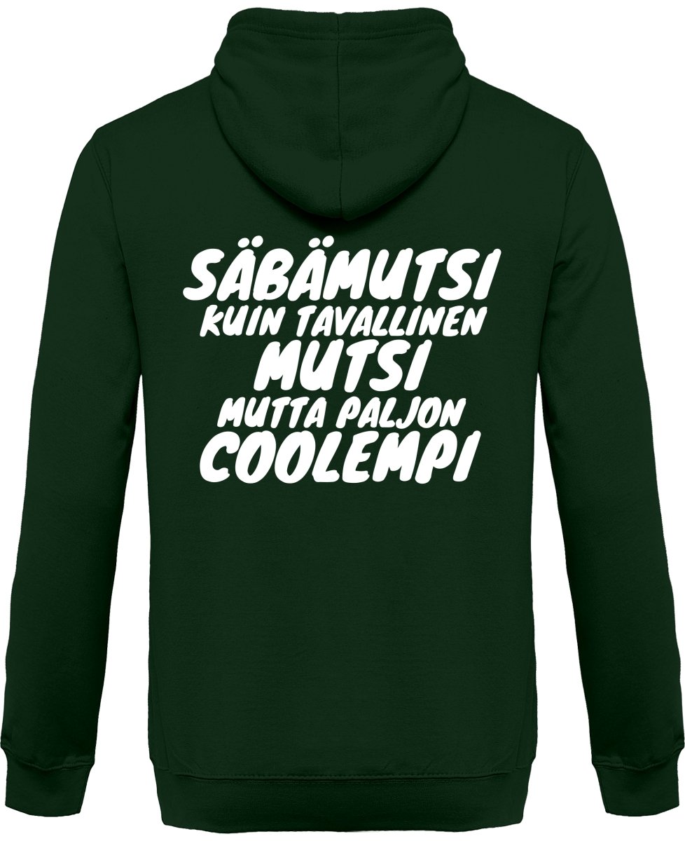 Säbämutsi coolempi vetoketjullinen huppari unisex - FourFan