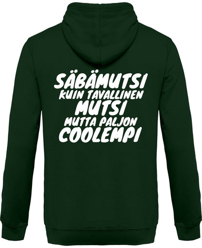 Säbämutsi coolempi vetoketjullinen huppari unisex - FourFan