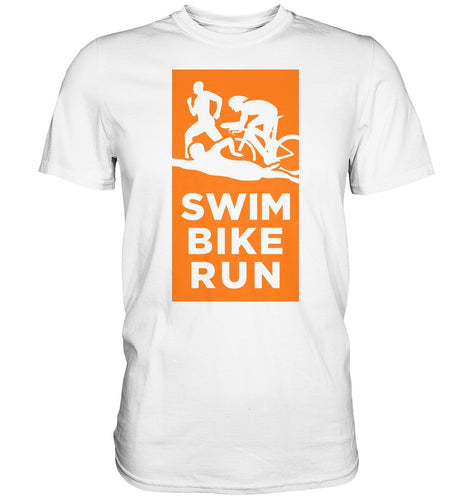 SBR triathlon valkoinen t-paita unisex - FourFan