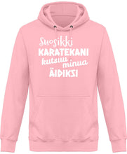 Load image into Gallery viewer, Suosikkikaratekani äidiksi huppari unisex - FourFan
