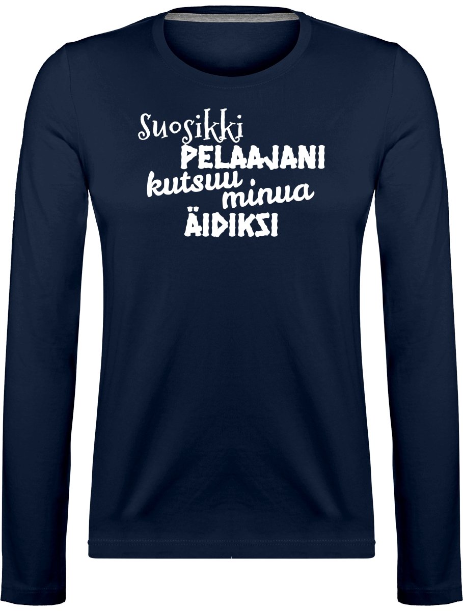 Suosikkipelaajani äidiksi pitkähihainen t-paita - FourFan