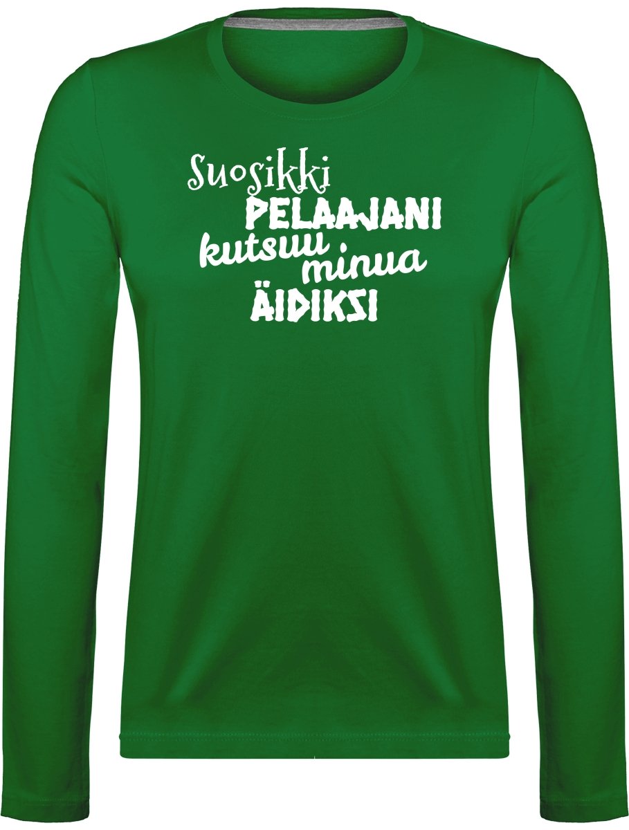 Suosikkipelaajani äidiksi pitkähihainen t-paita - FourFan