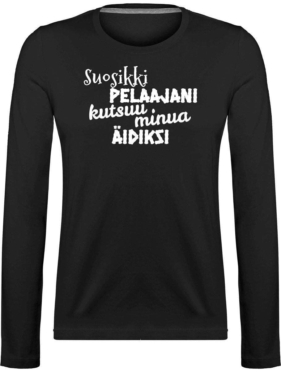 Suosikkipelaajani äidiksi pitkähihainen t-paita - FourFan