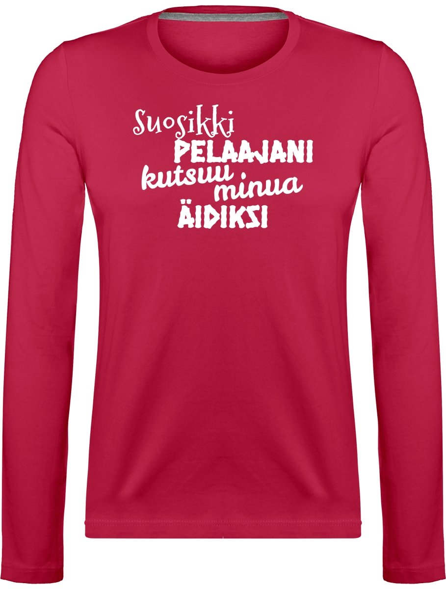 Suosikkipelaajani äidiksi pitkähihainen t-paita - FourFan