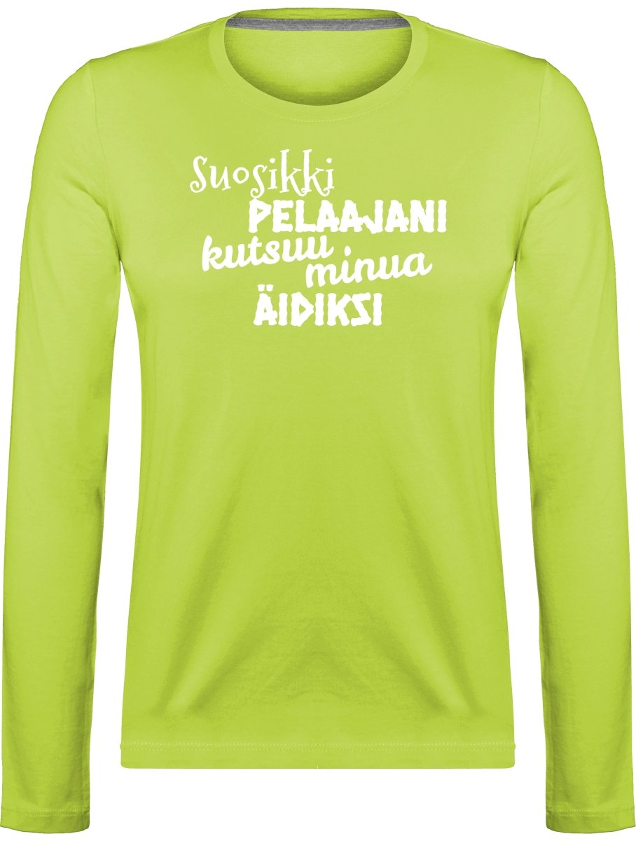 Suosikkipelaajani äidiksi pitkähihainen t-paita - FourFan