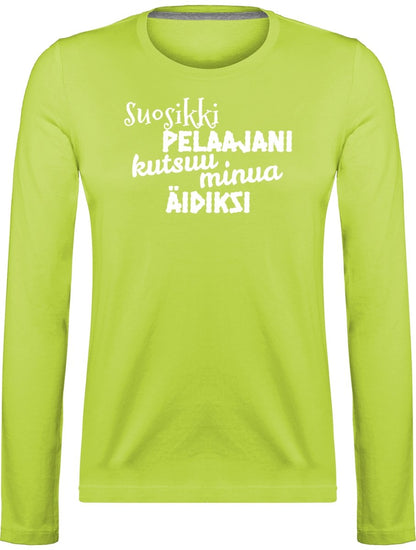 Suosikkipelaajani äidiksi pitkähihainen t-paita - FourFan