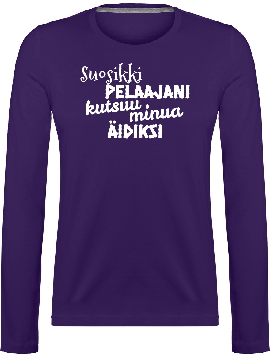 Suosikkipelaajani äidiksi pitkähihainen t-paita - FourFan