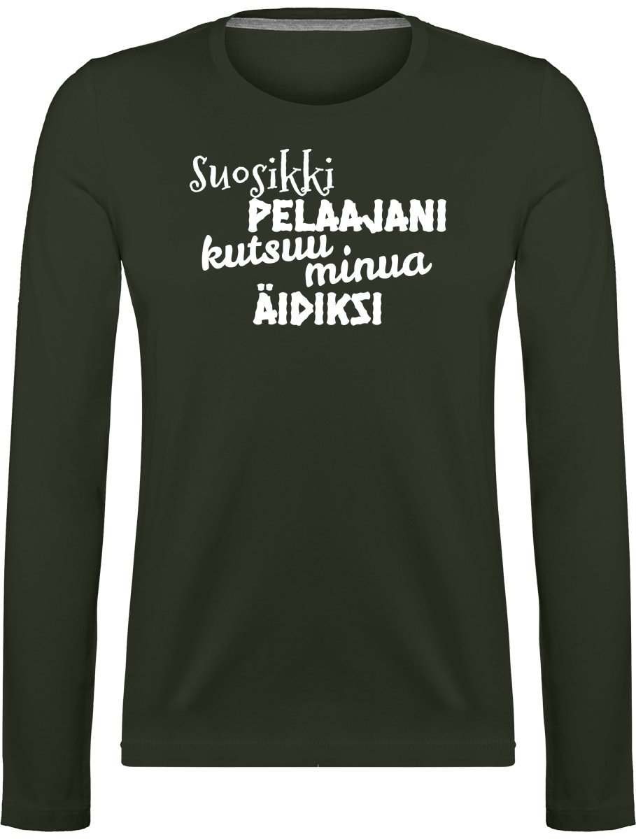 Suosikkipelaajani äidiksi pitkähihainen t-paita - FourFan