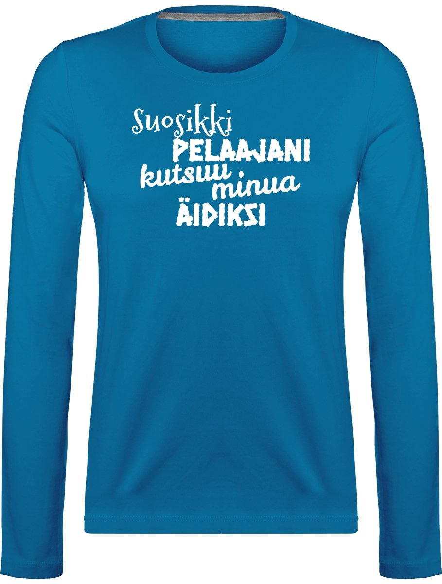 Suosikkipelaajani äidiksi pitkähihainen t-paita - FourFan