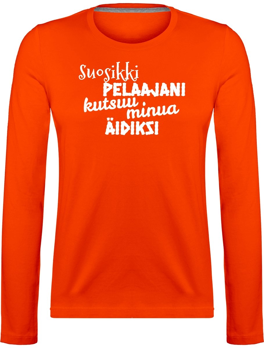 Suosikkipelaajani äidiksi pitkähihainen t-paita - FourFan