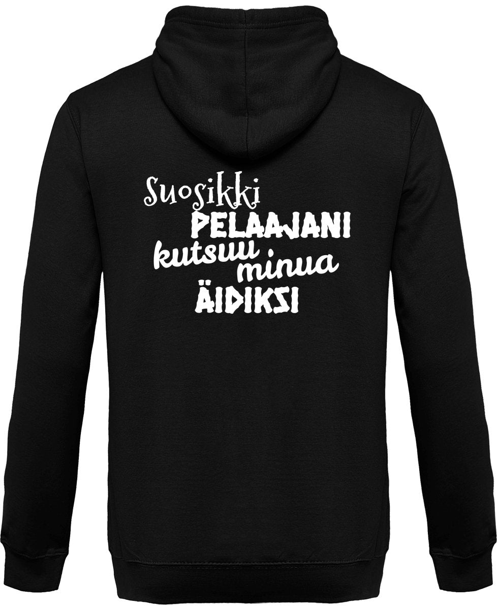 Suosikkipelaajani äidiksi unisex vetoketjullinen huppari - FourFan