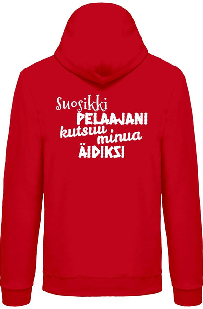 Suosikkipelaajani äidiksi vetoketjullinen huppari unisex - FourFan