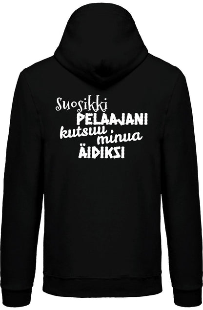 Suosikkipelaajani äidiksi vetoketjullinen huppari unisex - FourFan