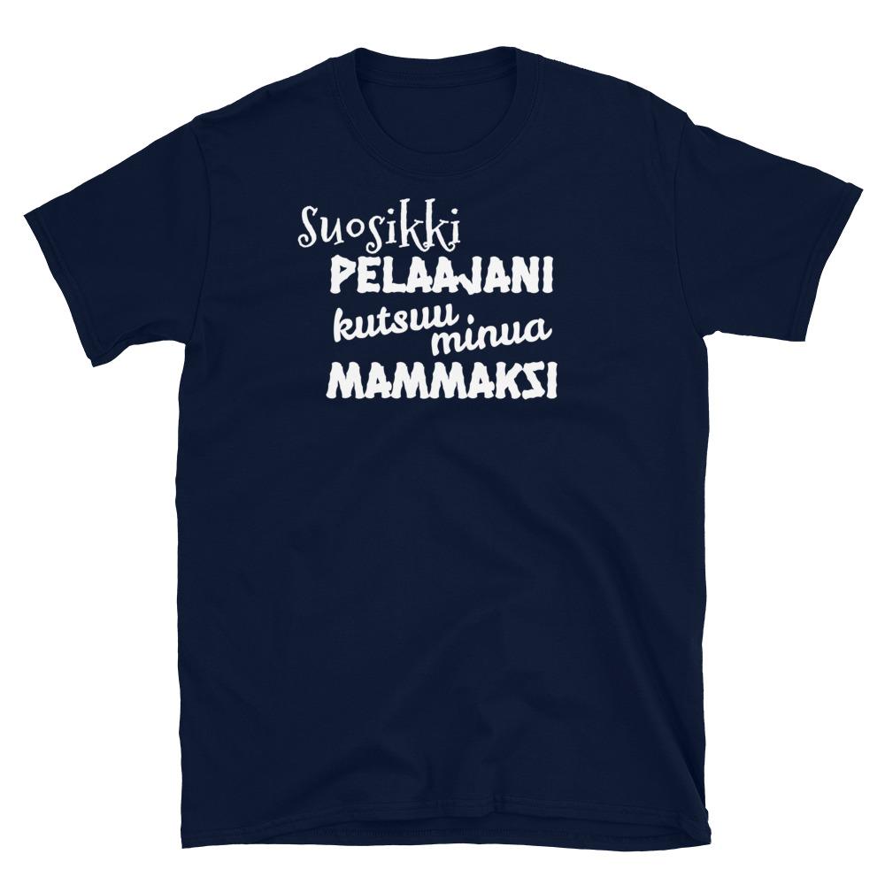 Suosikkipelaajani mammaksi t-paita unisex - FourFan