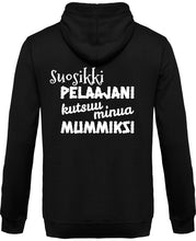 Load image into Gallery viewer, Suosikkipelaajani mummiksi vetoketjullinen huppari unisex - FourFan
