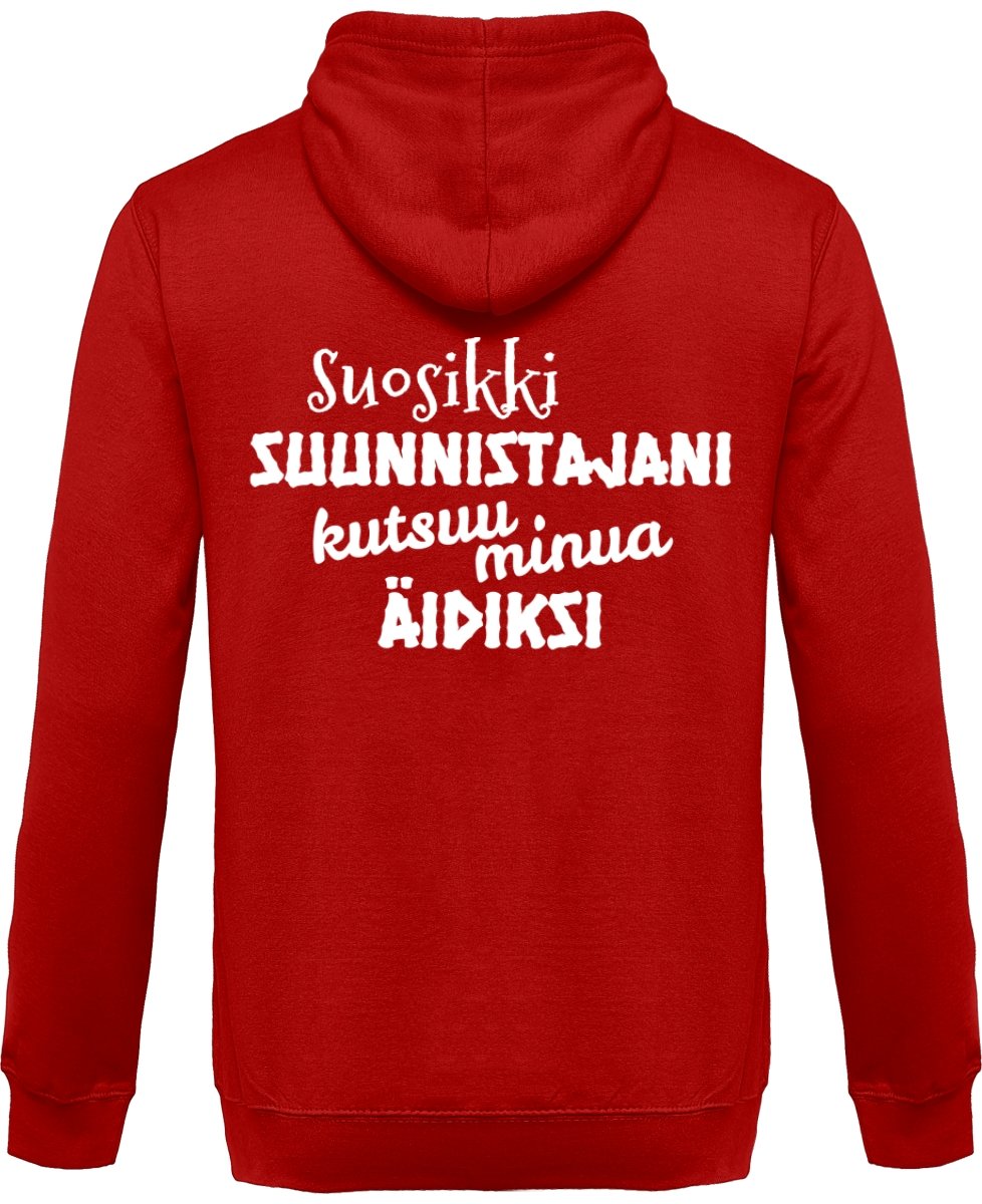 Suosikkisuunnistajani kutsuu äidiksi vetoketjullinen huppari unisex - FourFan