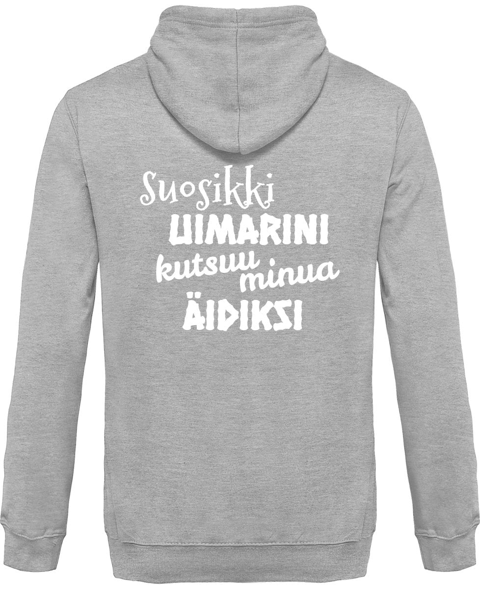 Suosikkiuimarini äidiksi vetoketjullinen huppari unisex - FourFan