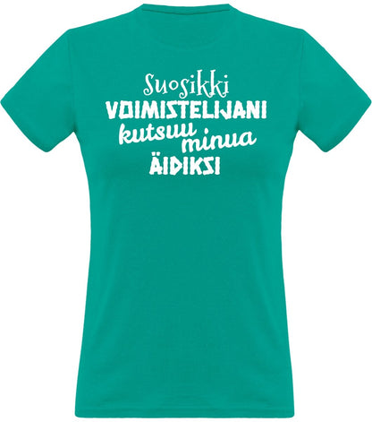 Suosikkivoimistelijani äidiksi klassinen naisten t-paita - FourFan