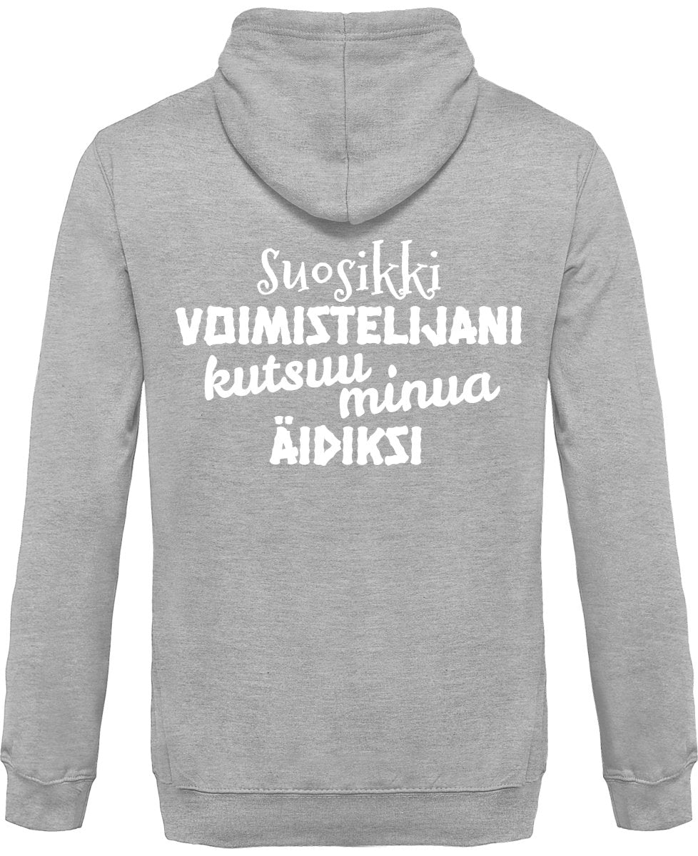 Suosikkivoimistelijani äidiksi vetoketjullinen huppari unisex - FourFan