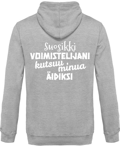 Suosikkivoimistelijani äidiksi vetoketjullinen huppari unisex - FourFan