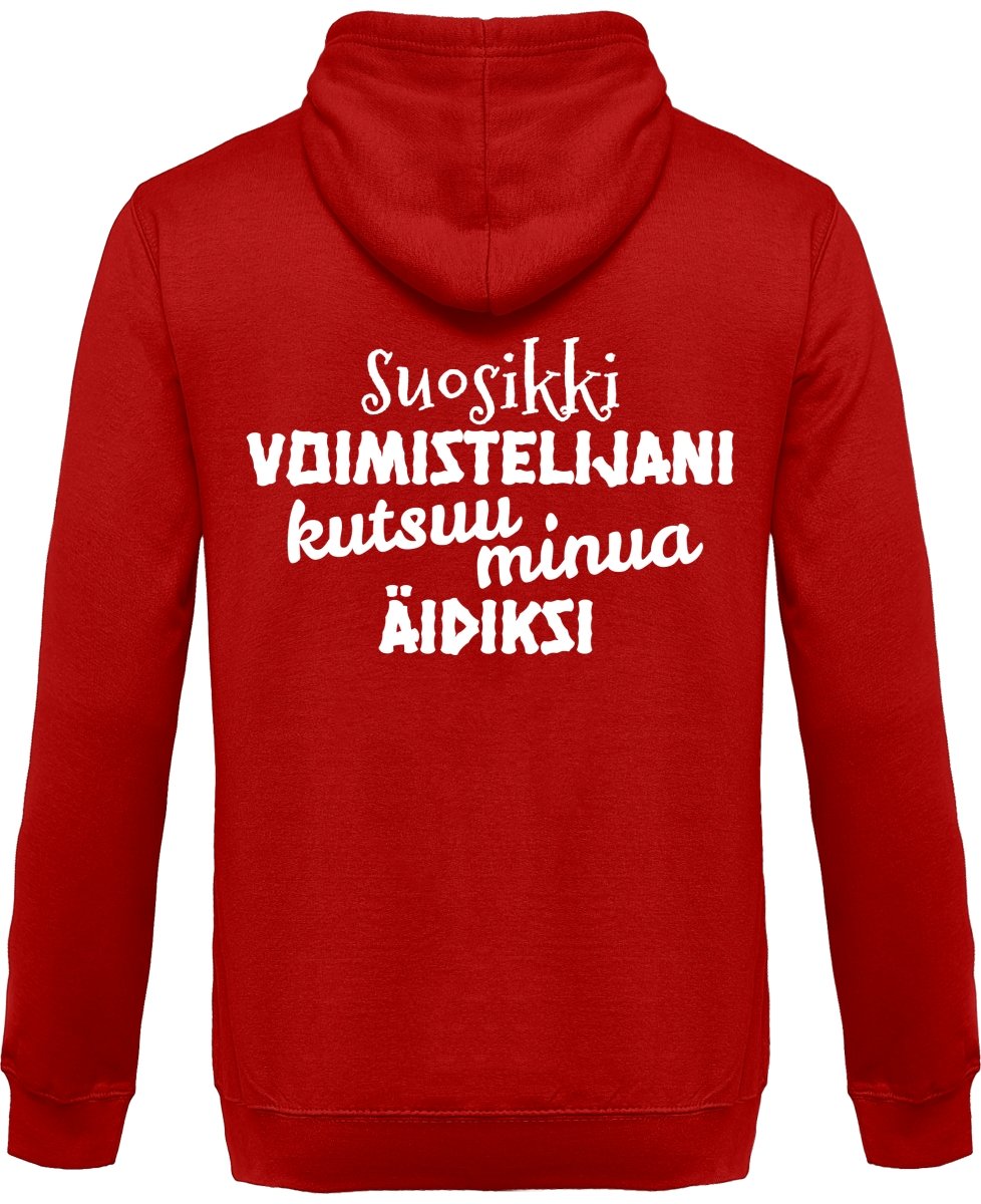 Suosikkivoimistelijani äidiksi vetoketjullinen huppari unisex - FourFan